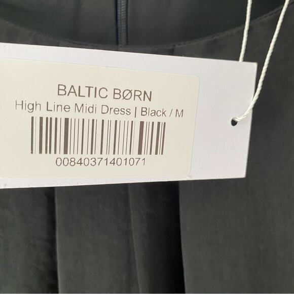 Baltic Born NWTs High Line Black Midi Dress size medium - Picture 7 of 8
